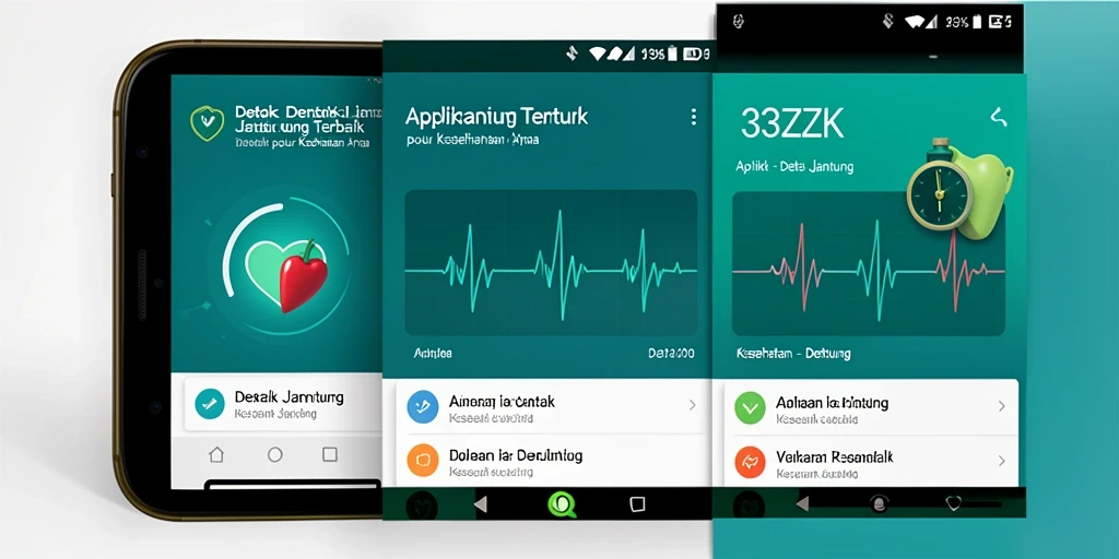 Antarmuka aplikasi 33ZK yang menampilkan fungsi detak jantung dengan jelas.