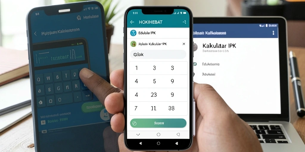 Antarmuka aplikasi HOKIHEBAT untuk kalkulasi IPK.