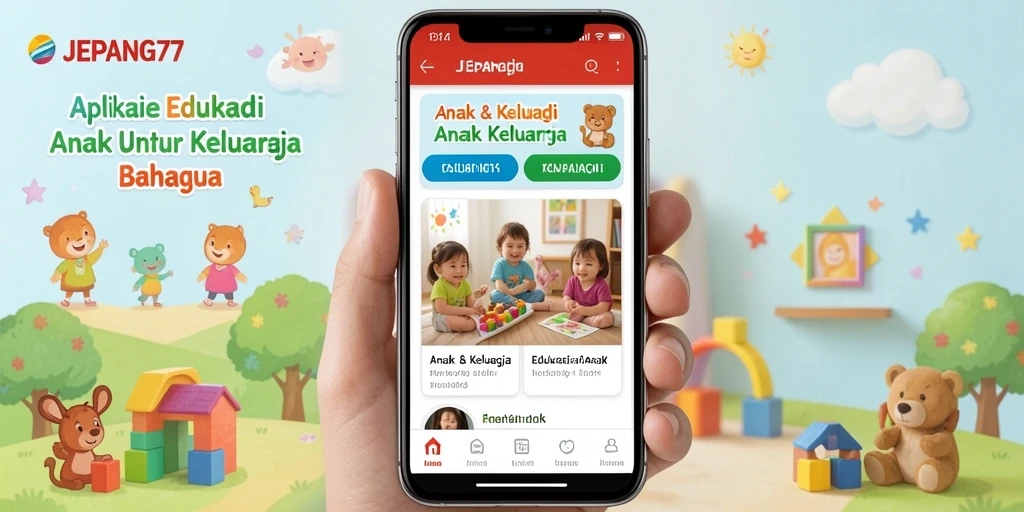 Antarmuka aplikasi JEPANG77 yang menarik dan edukatif.