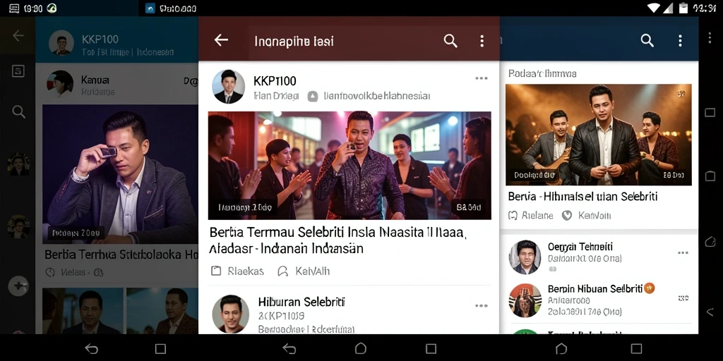 Tampilan antarmuka aplikasi KPK100 yang menarik dan modern.