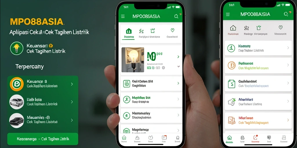 Tampilan antarmuka MPO88ASIA yang memudahkan cek tagihan listrik.